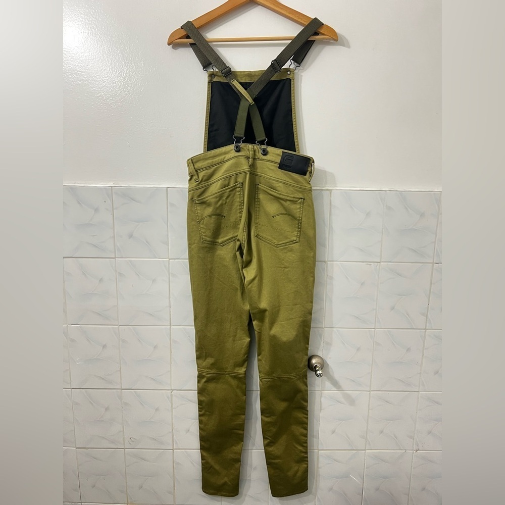 G-Star Raw Worker Dungaree Stretch Skinny Overalls 26 Green Streetwear Gorpcore - Picture 9 of 14